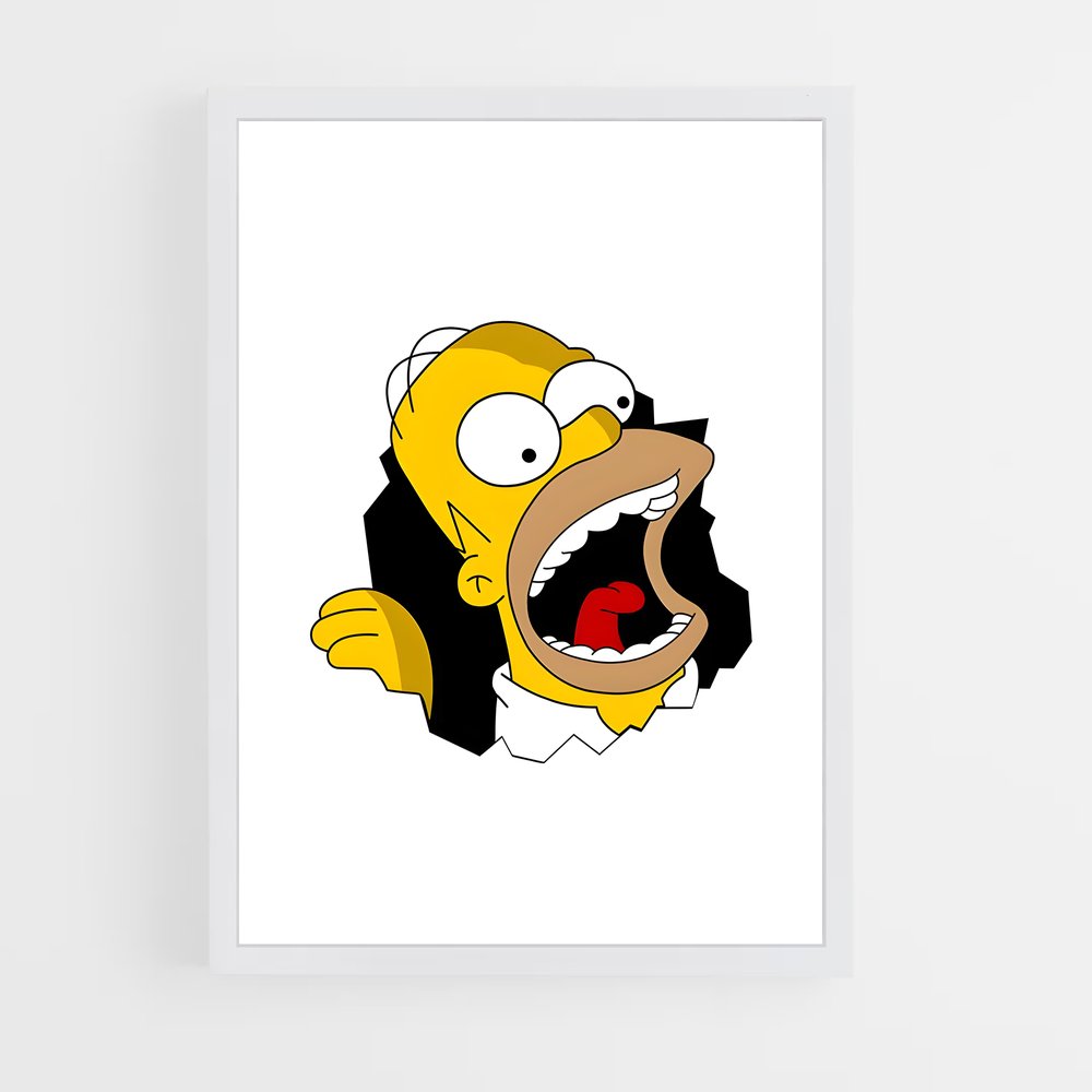 ap-homer simpson-4 cadre Blanc
