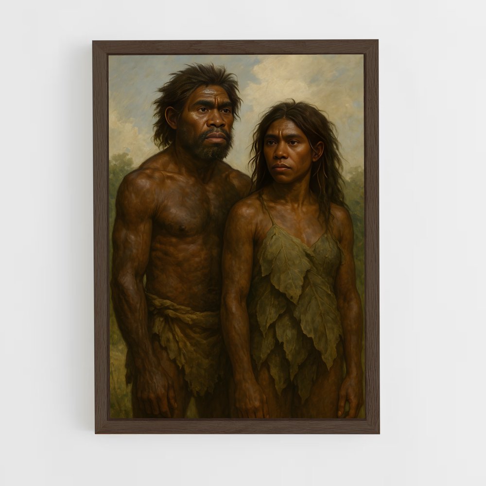 ap-homo sapiens-2 cadre Bois foncé