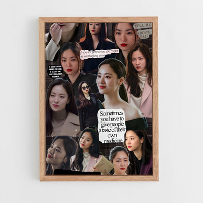 ap-hong cha young-3 cadre Bois clair