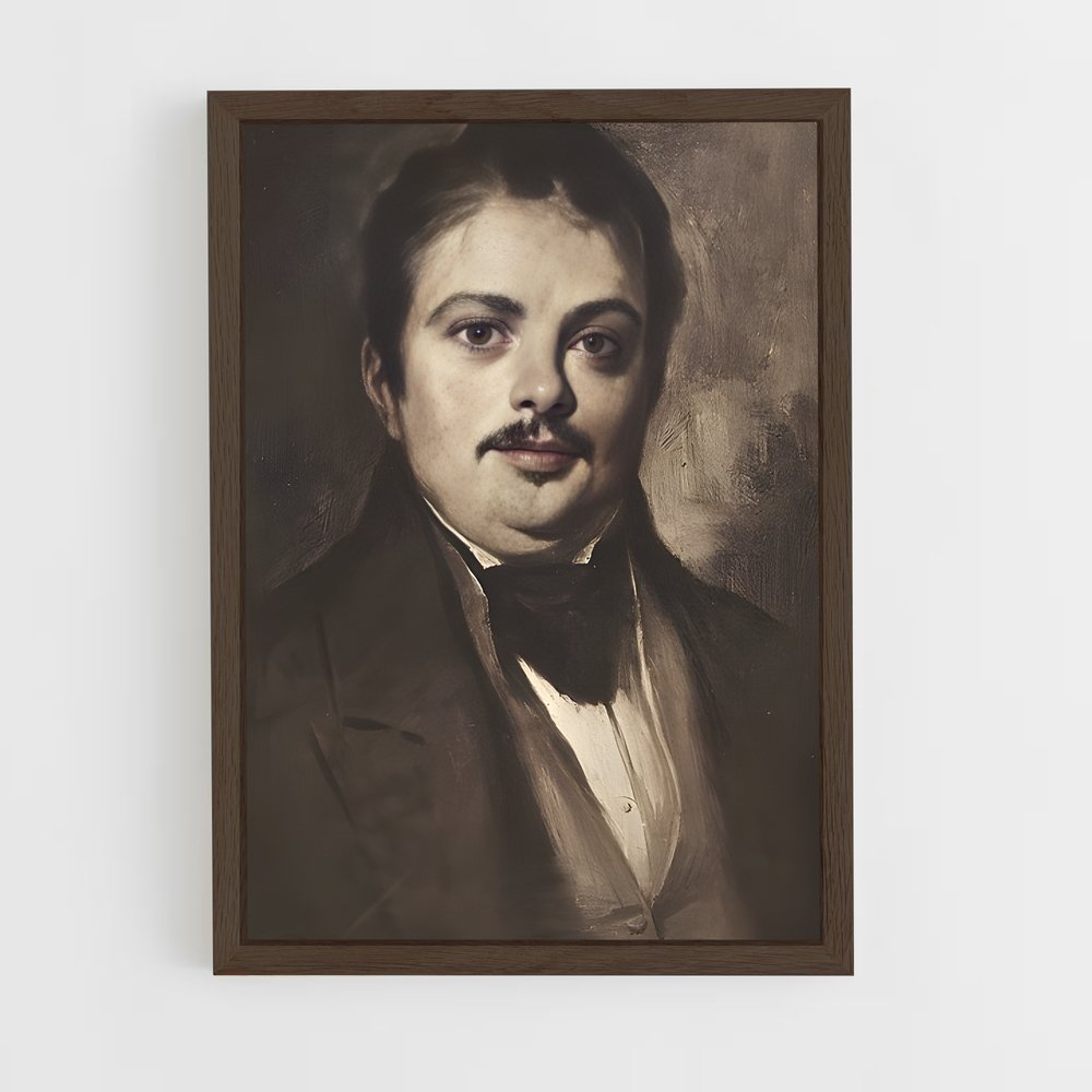ap-honore de balzac-4 cadre Bois foncé