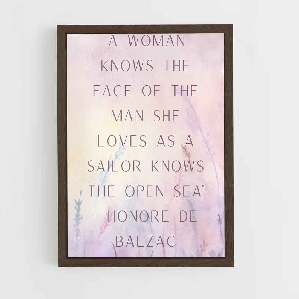 ap-honore de balzac-8 cadre Bois foncé