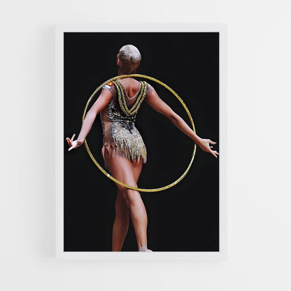 ap-hoop rhythmic gymnastics-3 cadre Blanc
