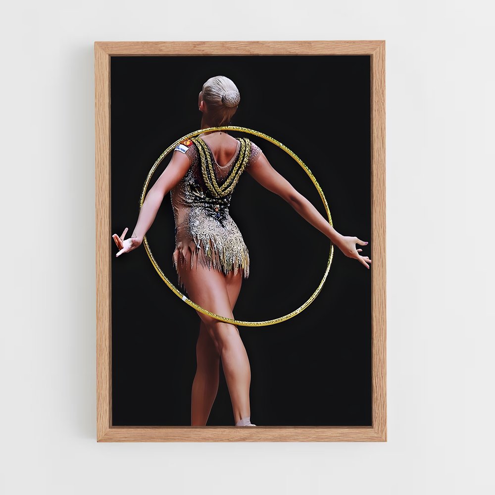 ap-hoop rhythmic gymnastics-3 cadre Bois clair