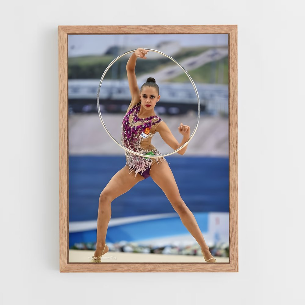 ap-hoop rhythmic gymnastics-4 cadre Bois clair