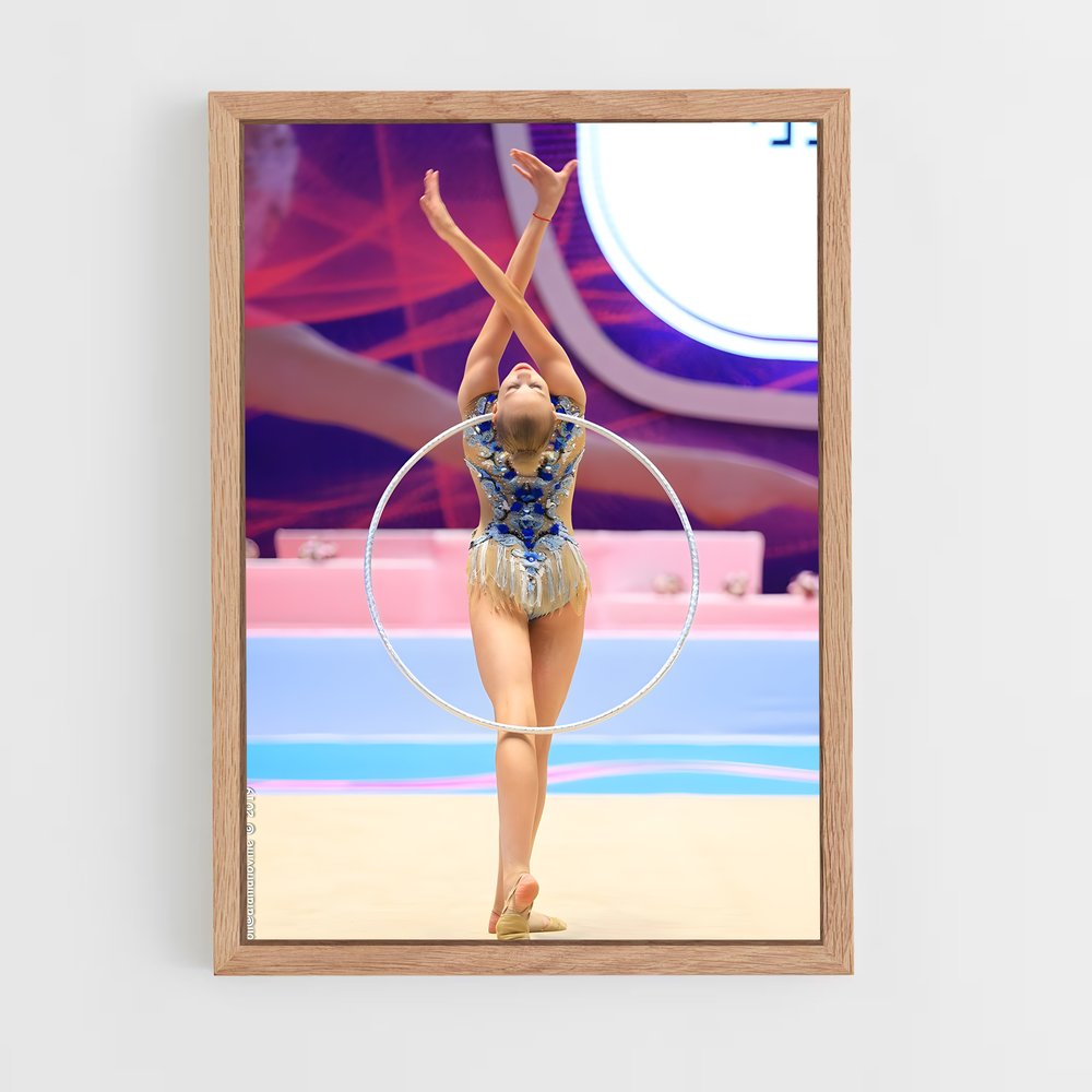 ap-hoop rhythmic gymnastics-6 cadre Bois clair