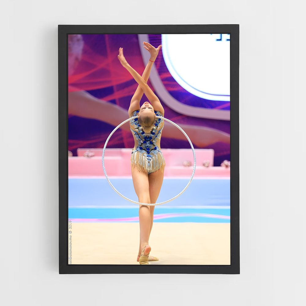 ap-hoop rhythmic gymnastics-6 cadre Noir