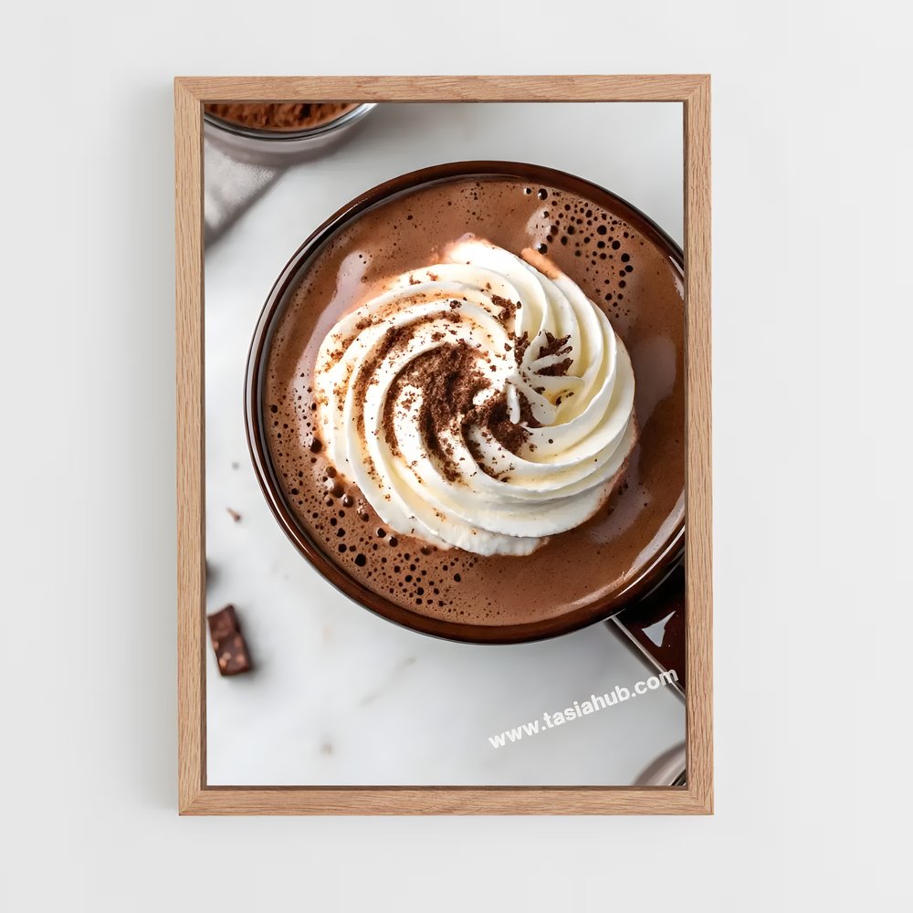 ap-hot chocolate-3 cadre Bois clair