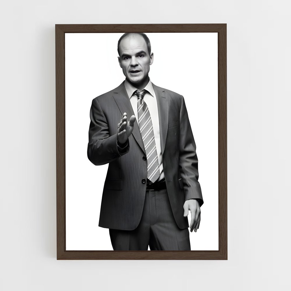 ap-house of cards-1 cadre Bois foncé