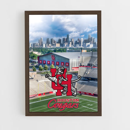 ap-houston cougars-1 cadre Bois foncé