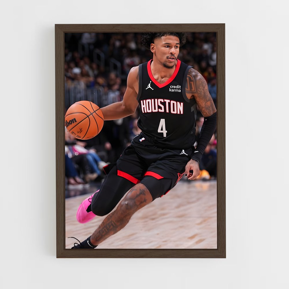 ap-houston rockets-2 cadre Bois foncé