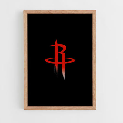 ap-houston rockets-3 cadre Bois clair