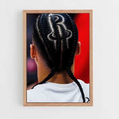 ap-houston rockets-6 cadre Bois clair