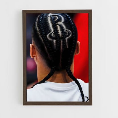 ap-houston rockets-6 cadre Bois foncé