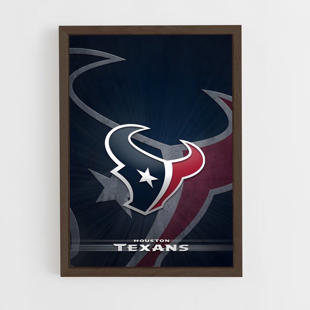 ap-houston texans-3 cadre Bois foncé