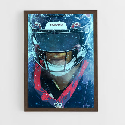 ap-houston texans-5 cadre Bois foncé