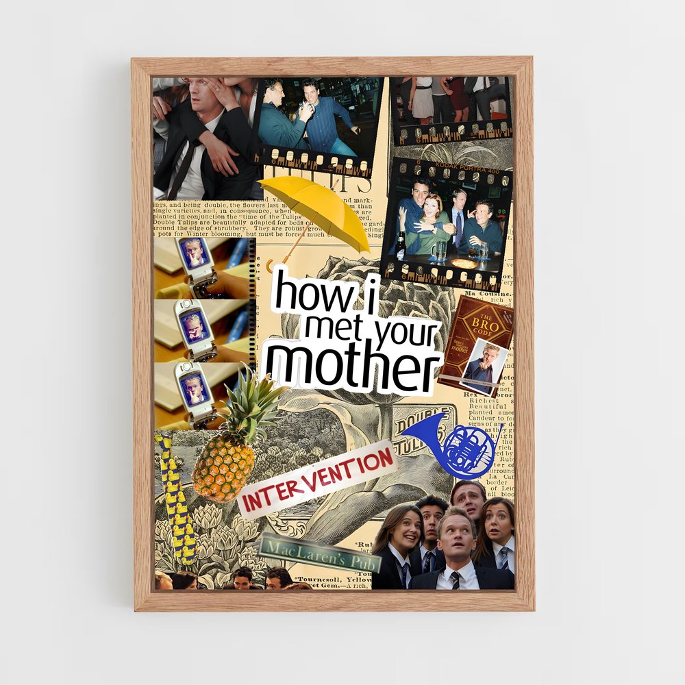 ap-how i met your mother-4 cadre Bois clair