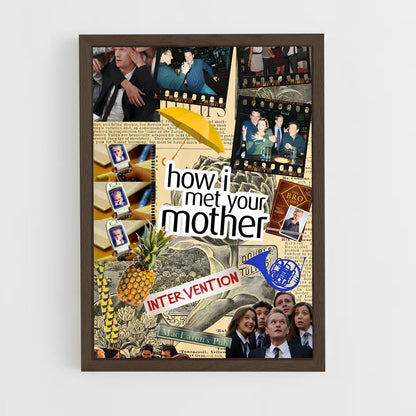 ap-how i met your mother-4 cadre Bois foncé
