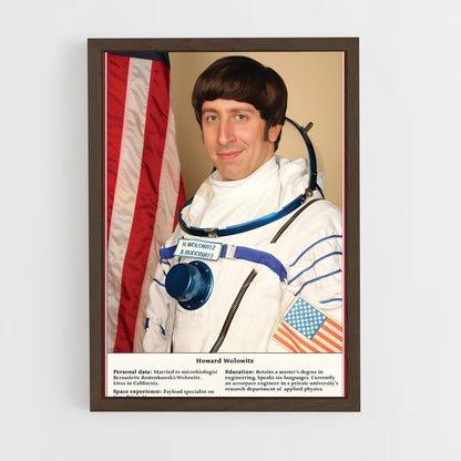 ap-howard wolowitz-1 cadre Bois foncé