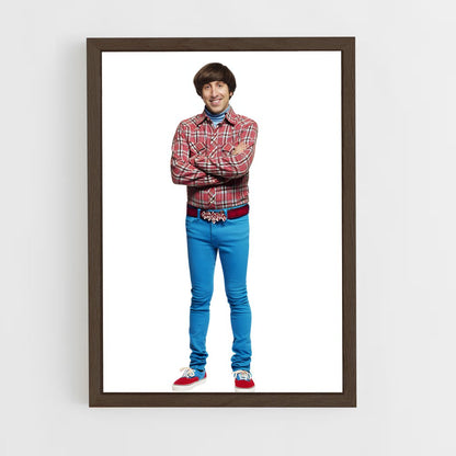 ap-howard wolowitz-5 cadre Bois foncé