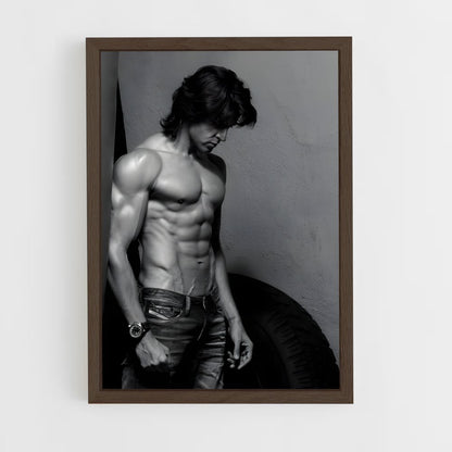ap-hrithik roshan-4 cadre Bois foncé
