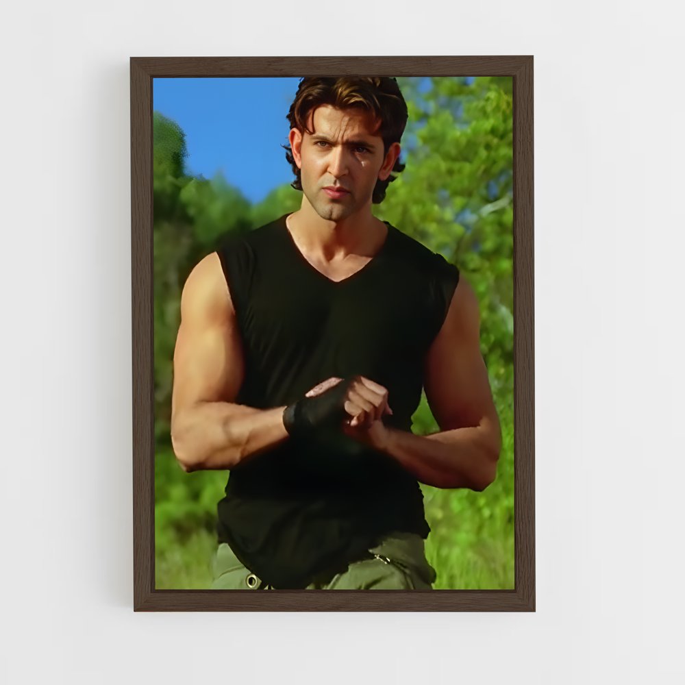 ap-hrithik roshan-5 cadre Bois foncé