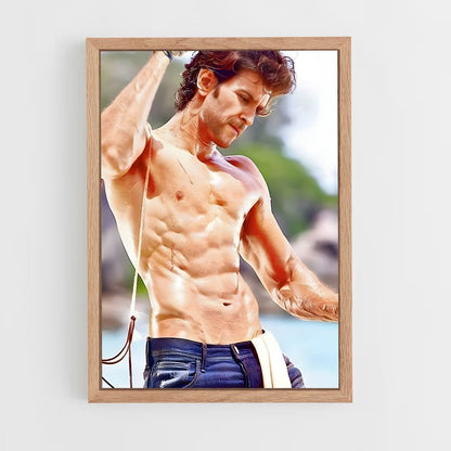 ap-hrithik roshan-6 cadre Bois clair