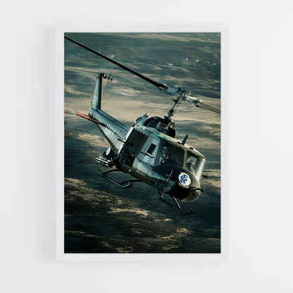 ap-huey uh-1-4 cadre Blanc