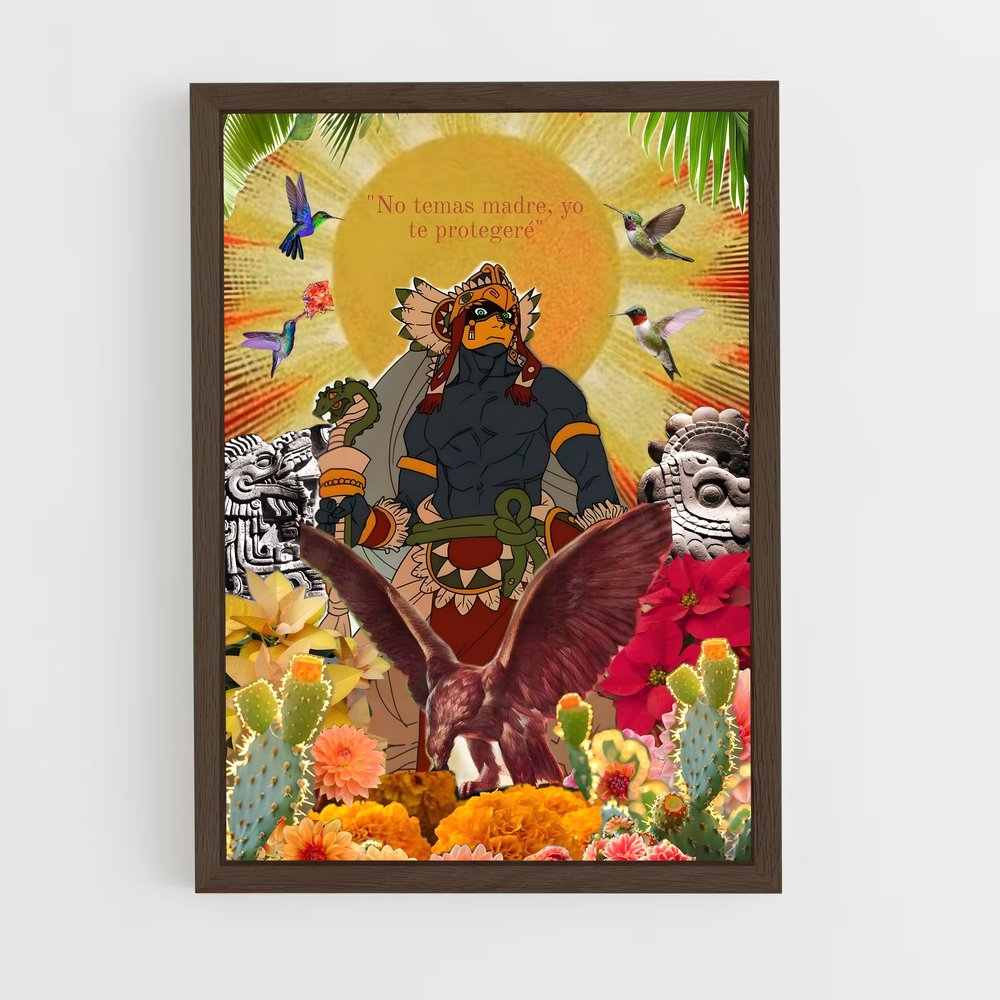ap-huitzilopochtli-3 cadre Bois foncé