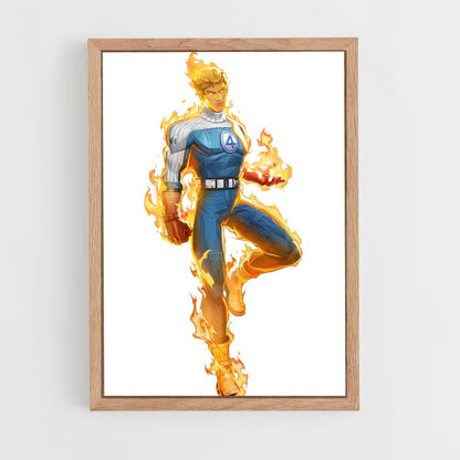 ap-human torch johnny storm-2 cadre Bois clair