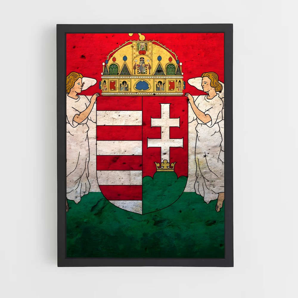 ap-hungary flag-2 cadre Noir