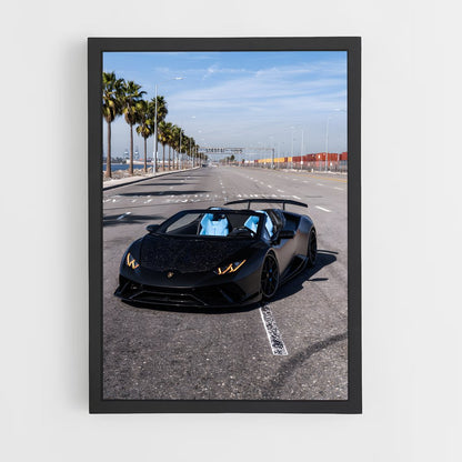ap-huracan performante spyder-2 cadre Noir