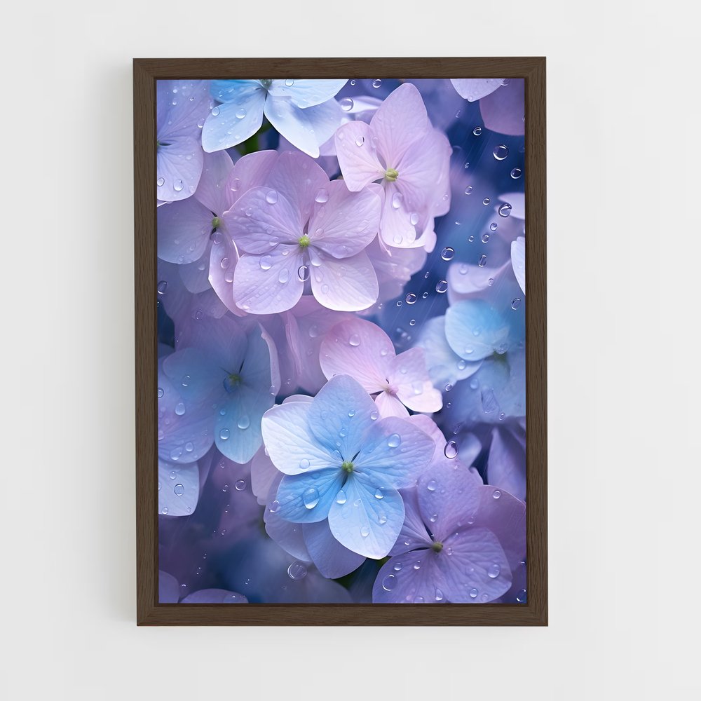 ap-hydrangea-3 cadre Bois foncé