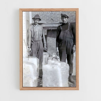 ap-ice delivery man-2 cadre Bois clair