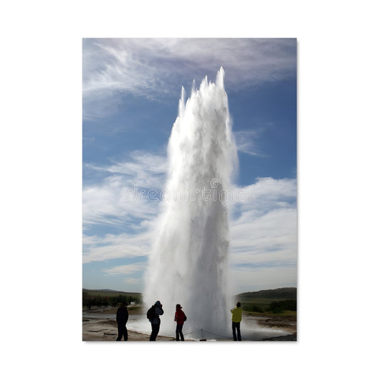 Poster Geysers en Éruption