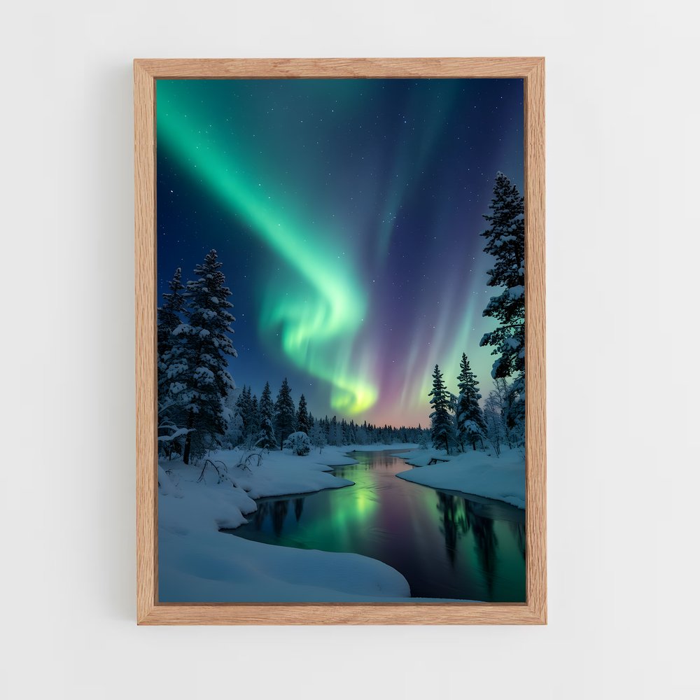 ap-iceland aurora-6 cadre Bois clair