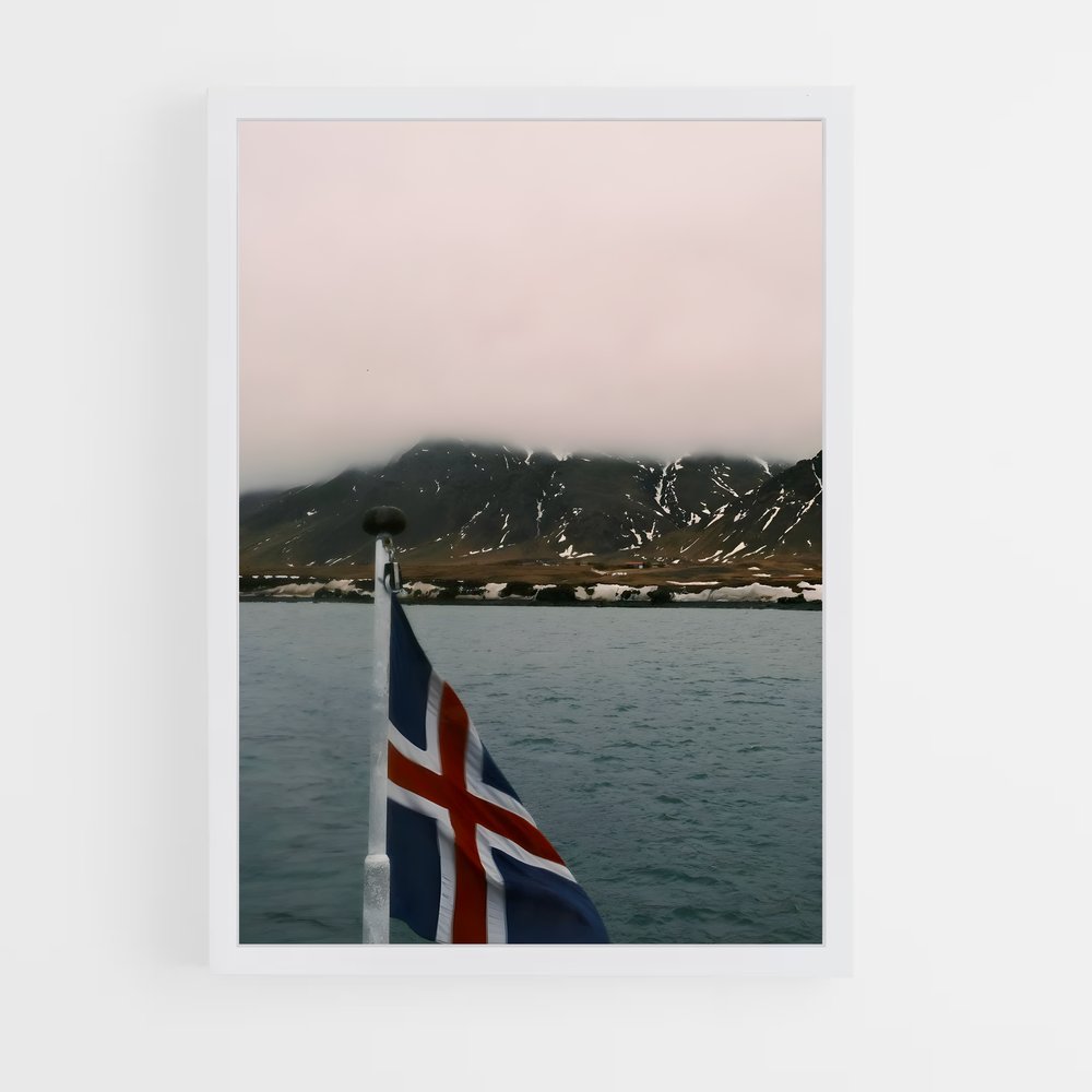 ap-iceland flag-2 cadre Blanc