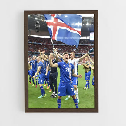 ap-iceland national football team-1 cadre Bois foncé