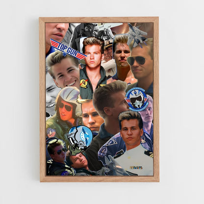 ap-iceman top gun-1 cadre Bois clair