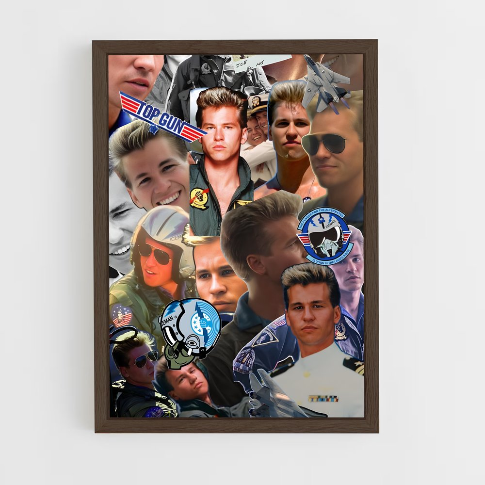 ap-iceman top gun-1 cadre Bois foncé