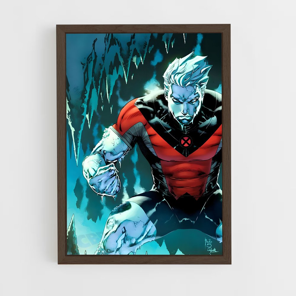 ap-iceman x-men-2 cadre Bois foncé