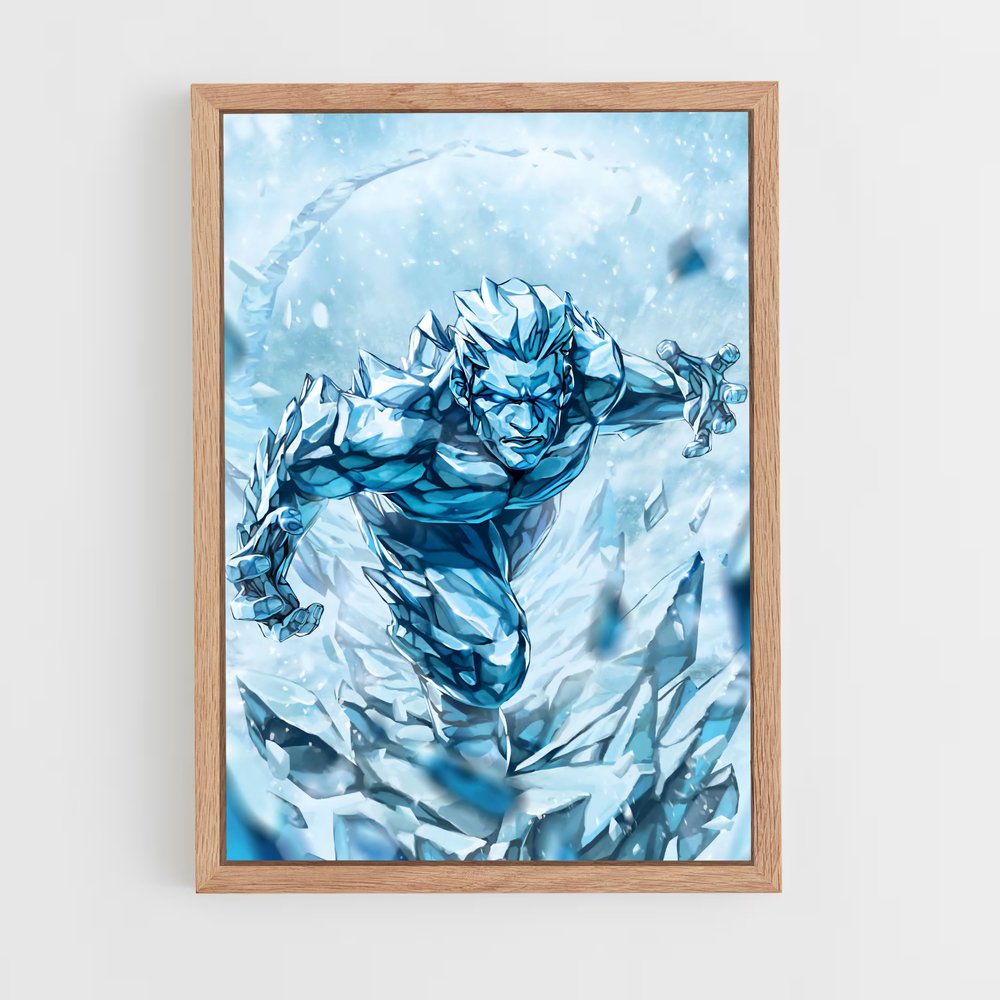 ap-iceman x-men-5 cadre Bois clair