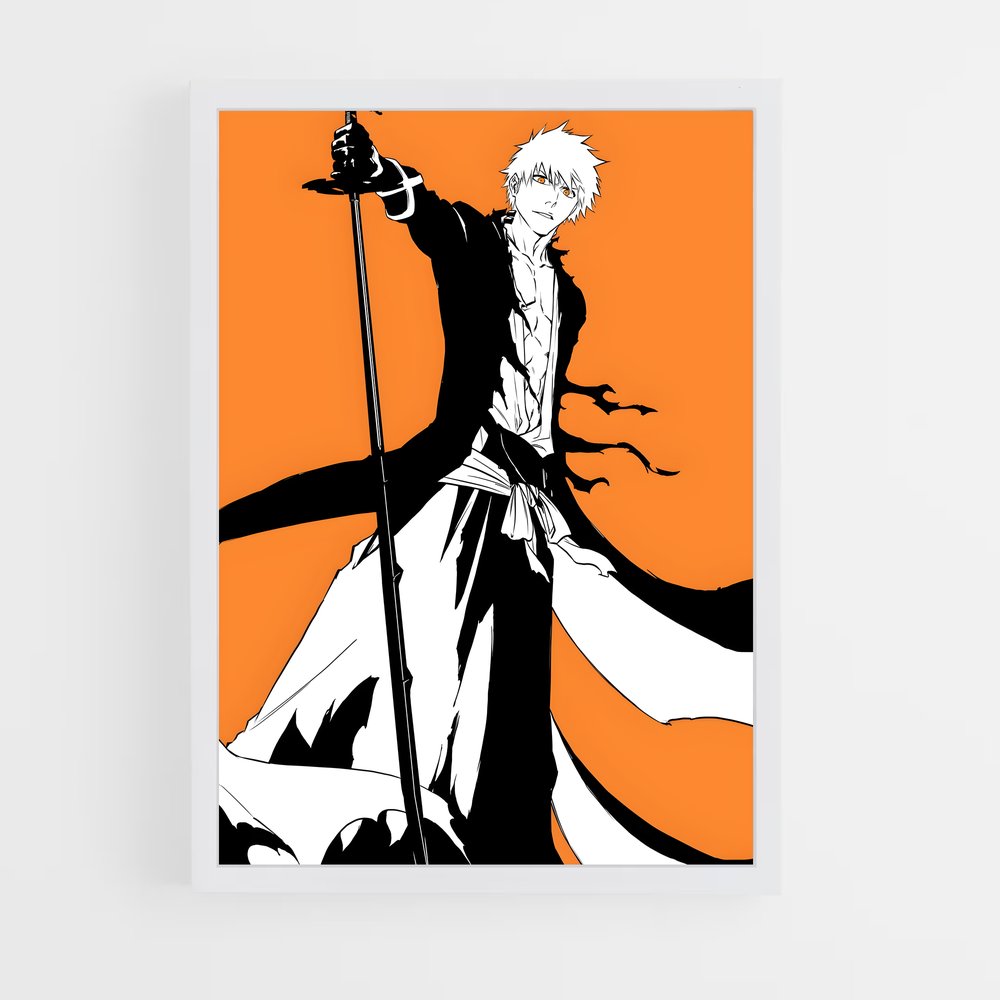 ap-ichigo kurosaki-5 cadre Blanc