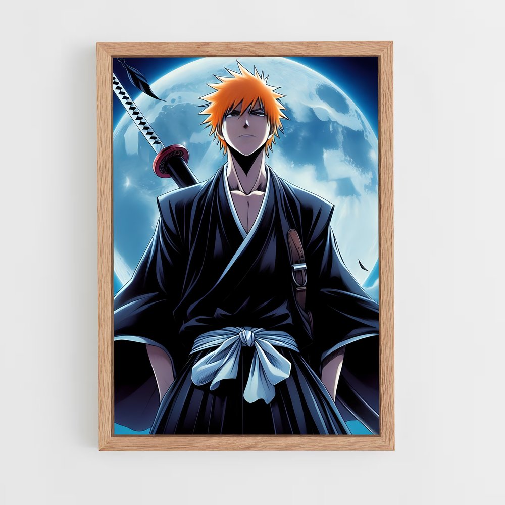 ap-ichigo kurosaki-6 cadre Bois clair