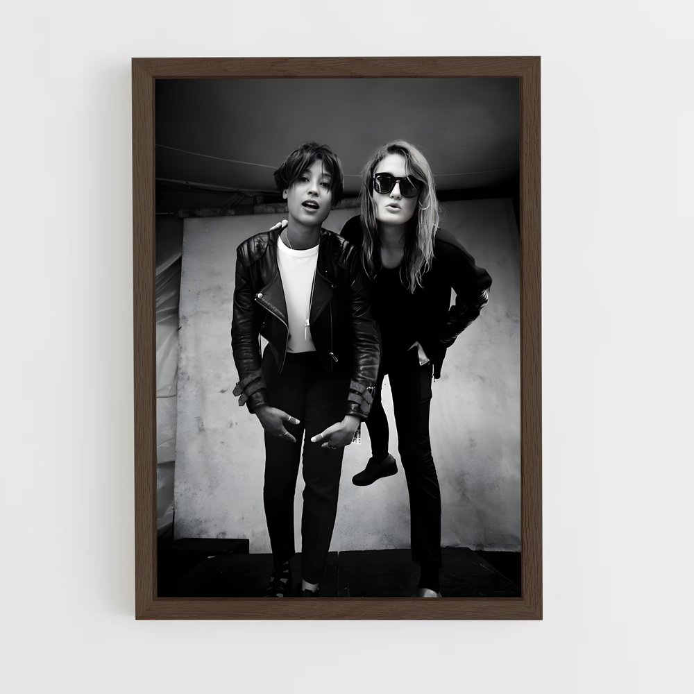 ap-icona pop-1 cadre Bois foncé