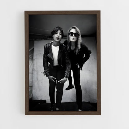 ap-icona pop-1 cadre Bois foncé
