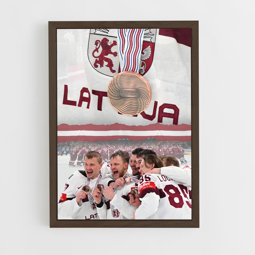 ap-iihf world championship-1 cadre Bois foncé