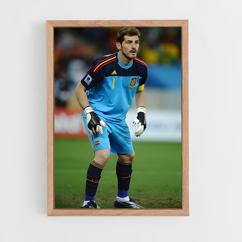 ap-iker casillas-7 cadre Bois clair
