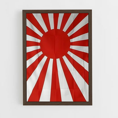 ap-imperial japan flag-1 cadre Bois foncé