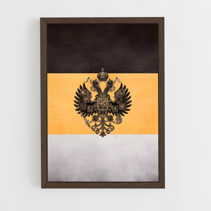 ap-imperial russia flag-4 cadre Bois foncé