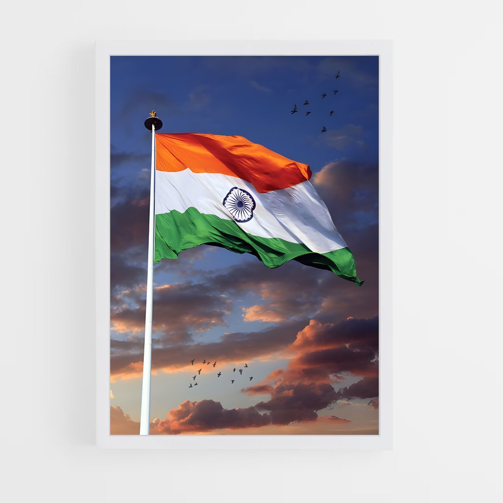 ap-india flag-2 cadre Blanc